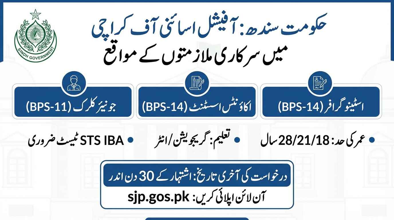 High Court Sindh Karachi Jobs 2026