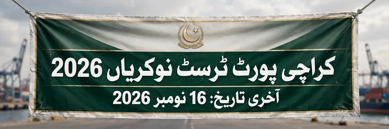 Karachi Port Trust Jobs 2026 Urdu banner