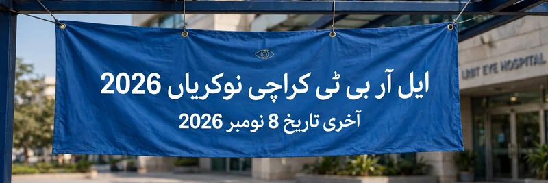 LRBT Karachi Jobs 2026 Urdu banner