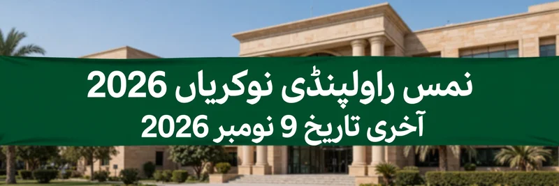NUMS Rawalpindi Jobs 2026 Urdu banner