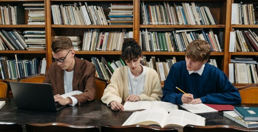 Students preparing for competitive examinations